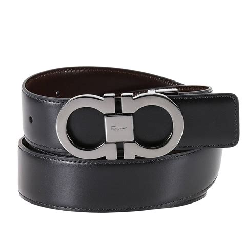 salvatore ferragamo belt men black